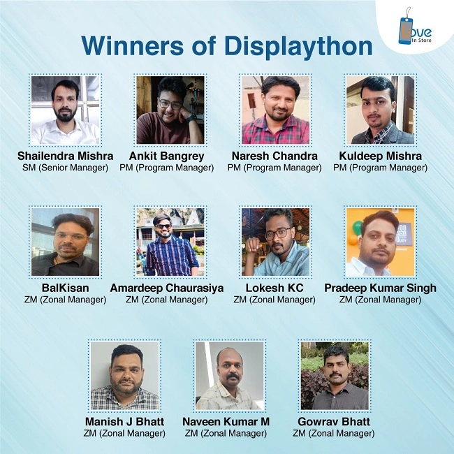 Winners of Displaython